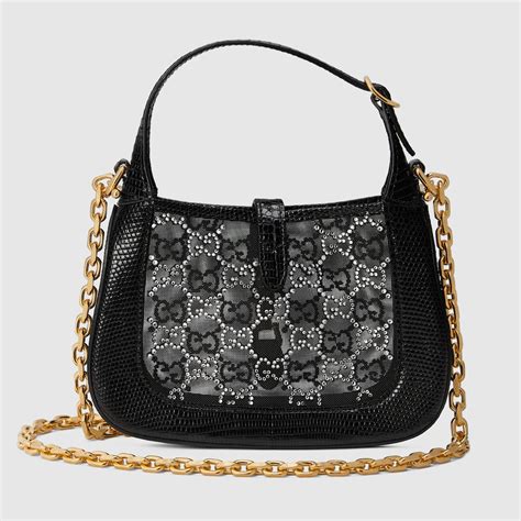 gucci jackie black crystal|gucci jackie bags.